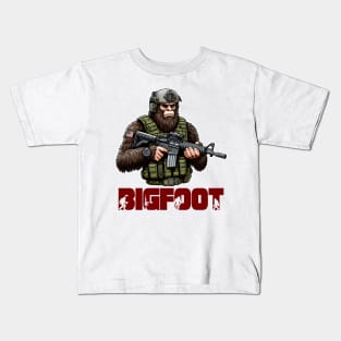 Tactical Bigfoot Kids T-Shirt